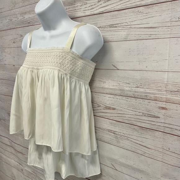 Ramy Brook Cream Layered Blouse - Picture 1 of 11